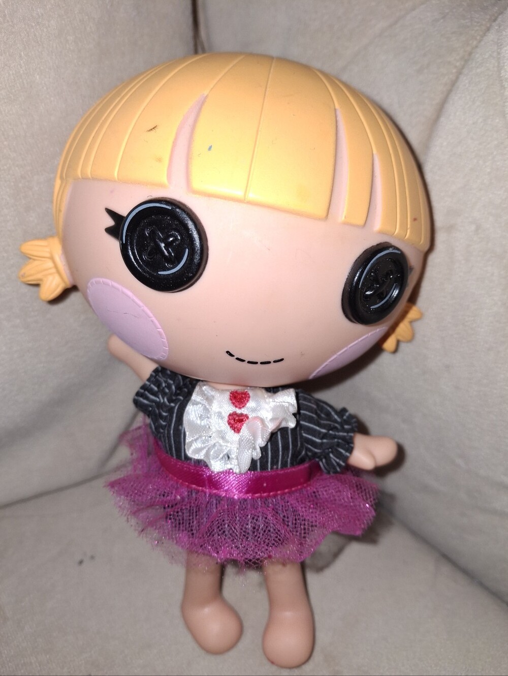 Lalaloopsy 5 in Button-Eyed Doll with Pink Tulle Skirt